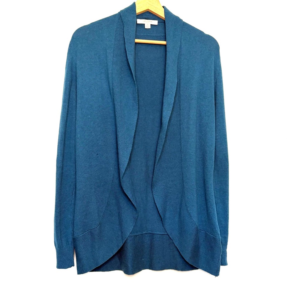 Liz Claiborne Women's Open Cardigan Teal Blue Size Small - Picture 1 of 4